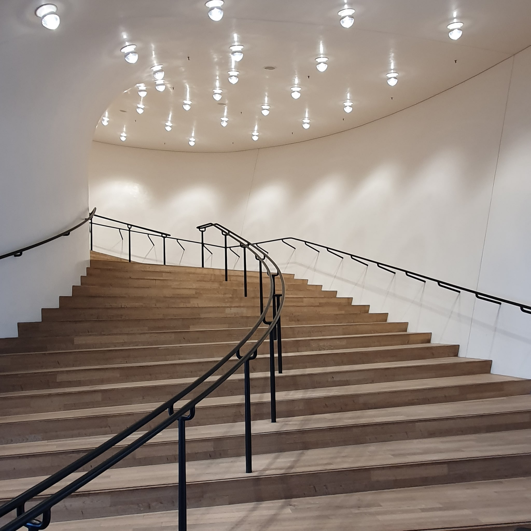 Elbphilharmonie Innenansicht, Treppenaufgang
