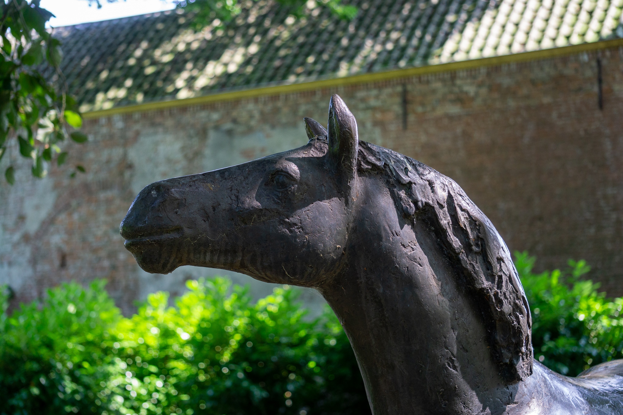 Pferdeskulptur Gutshof Marienwaerdt.