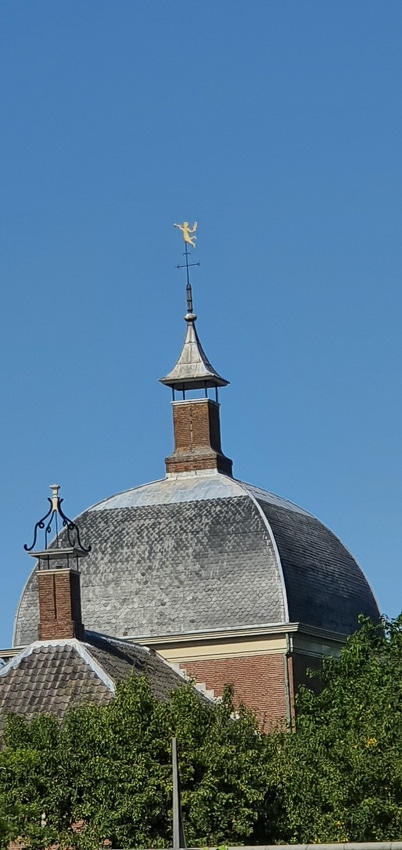Kuppel mit Wetterfahne in Leerdam